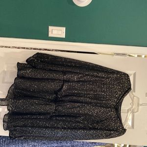 Lame Bryant peplum chiffon blouse size 28 worn once